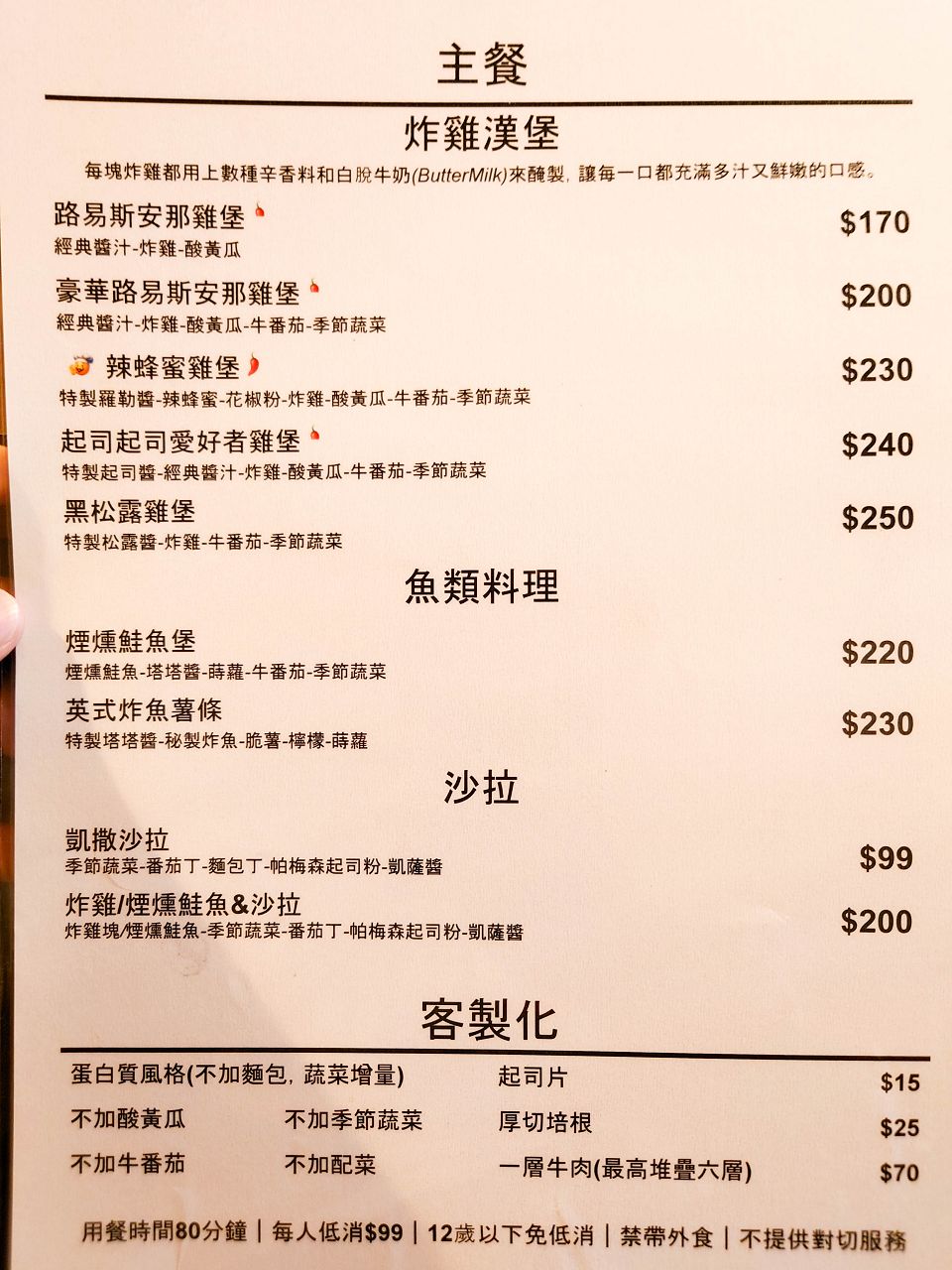 [食記][台北市] Clucking Good 美式餐廳 2部曲 — 香甜帶辣味尾勁味道多層次的辣蜂蜜雞堡