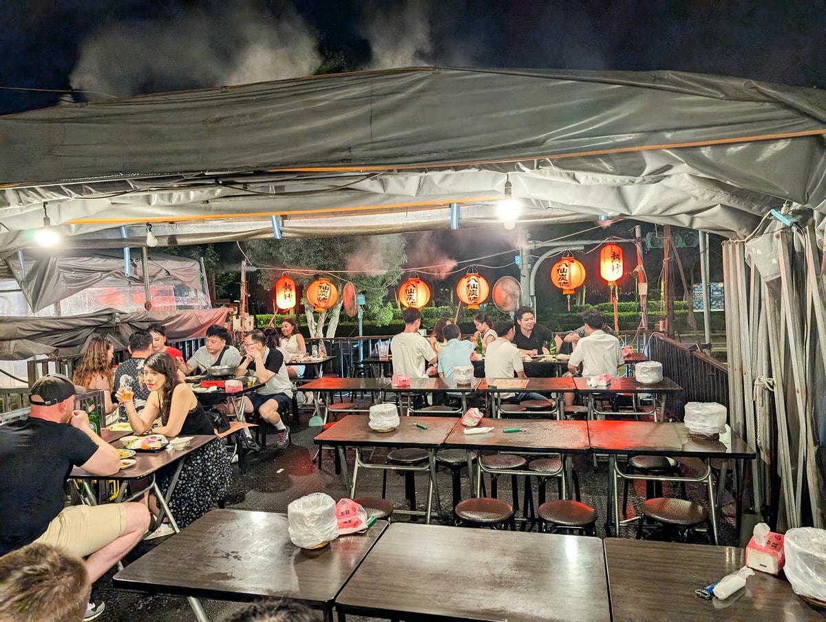 [食記][台北市] 八仙炭烤熱炒 — 大安森林公園對面露天熱炒餐廳