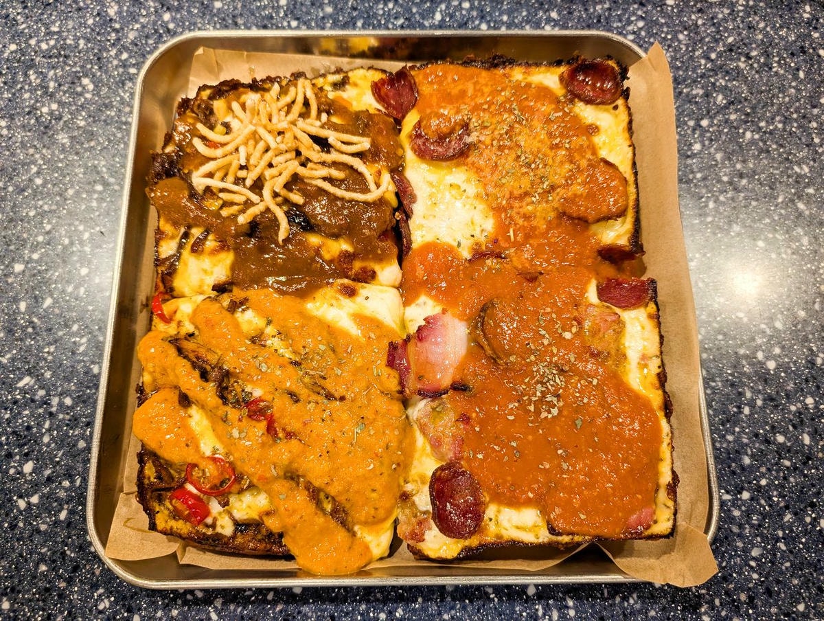 [食記][台北市] Pizza Bear 延吉店 — 中崙市場附近巷弄內底特律風格方形披薩專賣店