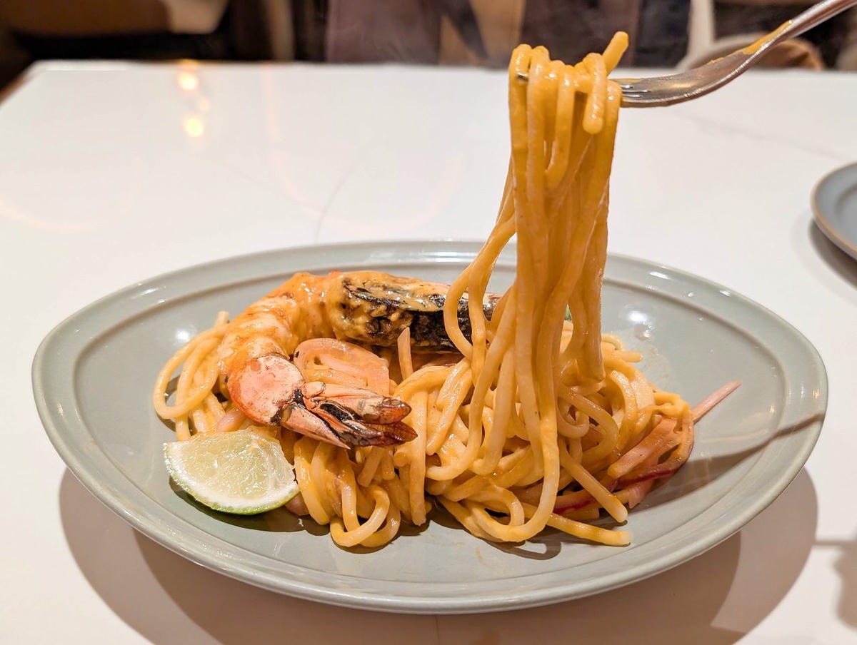 [食記][台北市] Pastaio Noodle Cafe — 台北小巨蛋附近巷弄內主打融入亞洲風味手工義大利麵以及布蕾法式吐司的義式餐廳