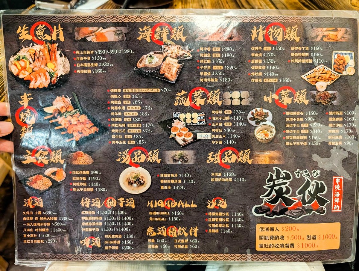 [食記][新北市][三重區] 炭伙居酒屋 — 三重居酒屋推薦，供應豐富的的串燒、炸物、下酒菜、海鮮。