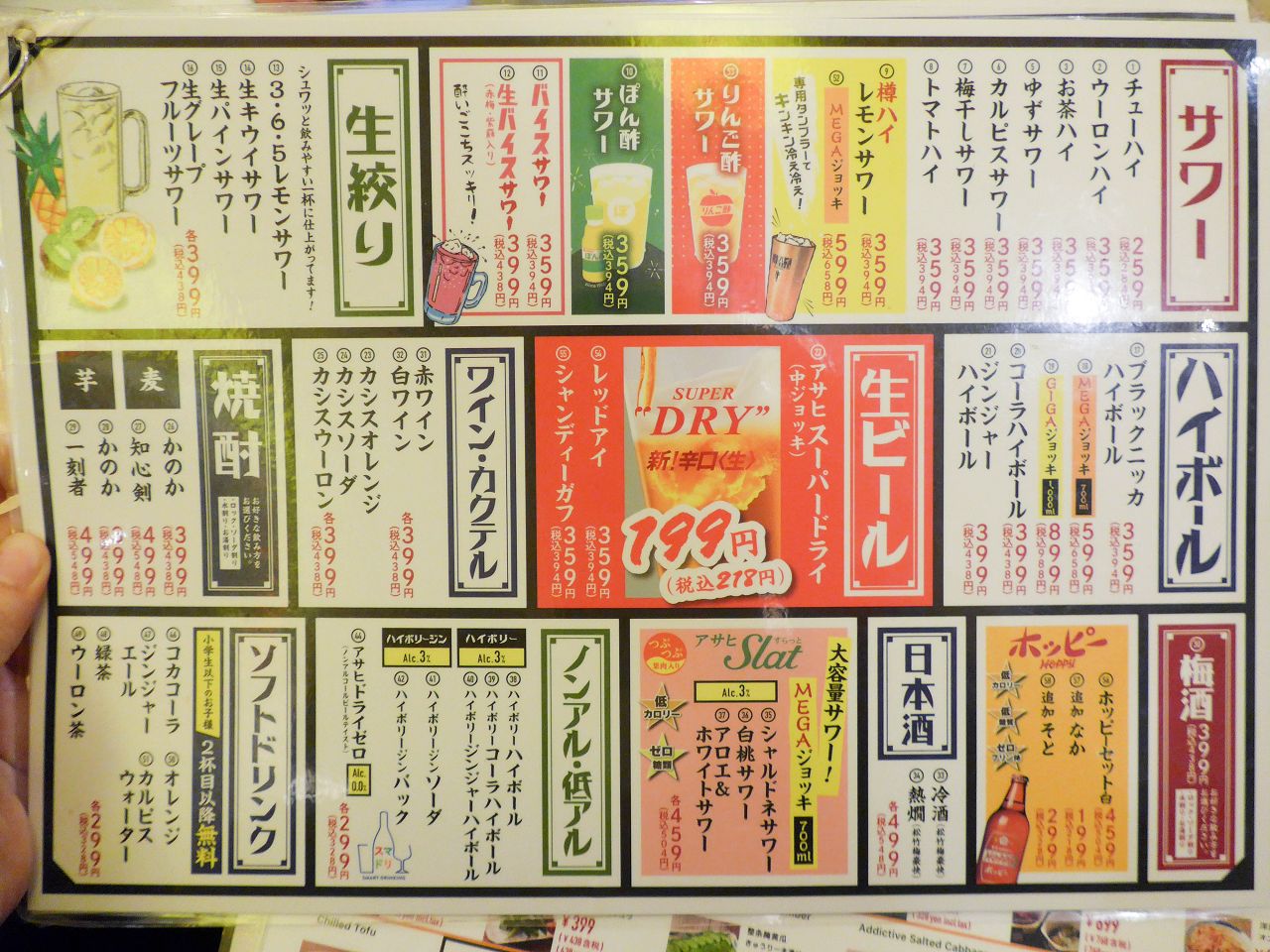 [食記][日本][大阪] 格安ビールと鉄鍋餃子 3・6・5酒場難波店 — 道頓堀巷弄內居酒屋，自行DIY製作章魚燒。