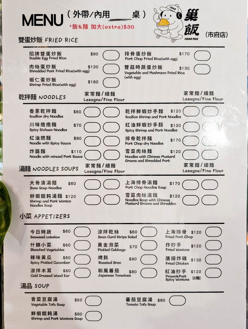 [食記][台北市] 巢飯麵食館 市府店 — 信義區平價炒飯麵食小館